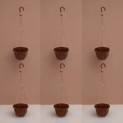 Spider Plant Hanging - 6Sets Hanging Flowerpot Lightweight Plastic Planter