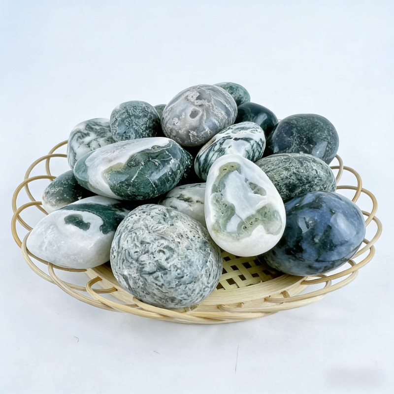 Natural Moss Agate Crushed Sto – Echeveria Succulent Bewertung und Preis