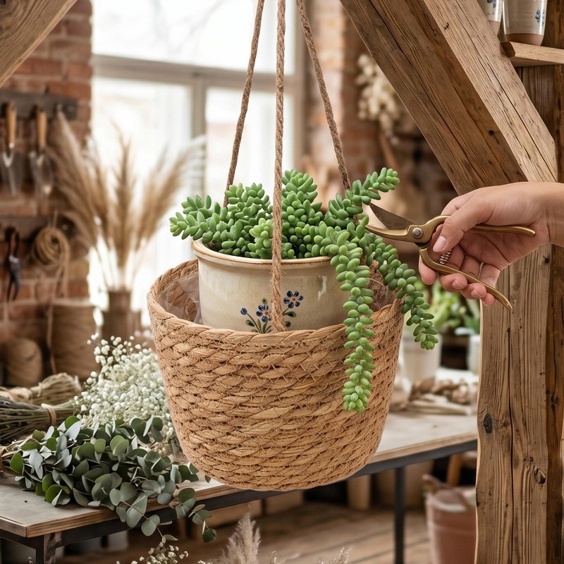 1/3x Rope Hanging Planter Bask – Spider Plant Hanging Bewertung und Preis