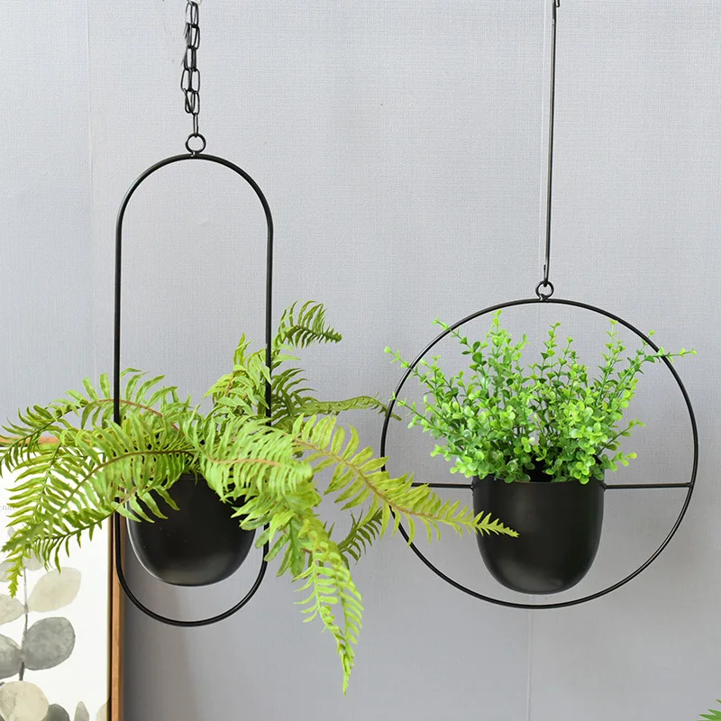 Wrought Iron Hanging Planter E – Spider Plant Hanging Bewertung und Preis
