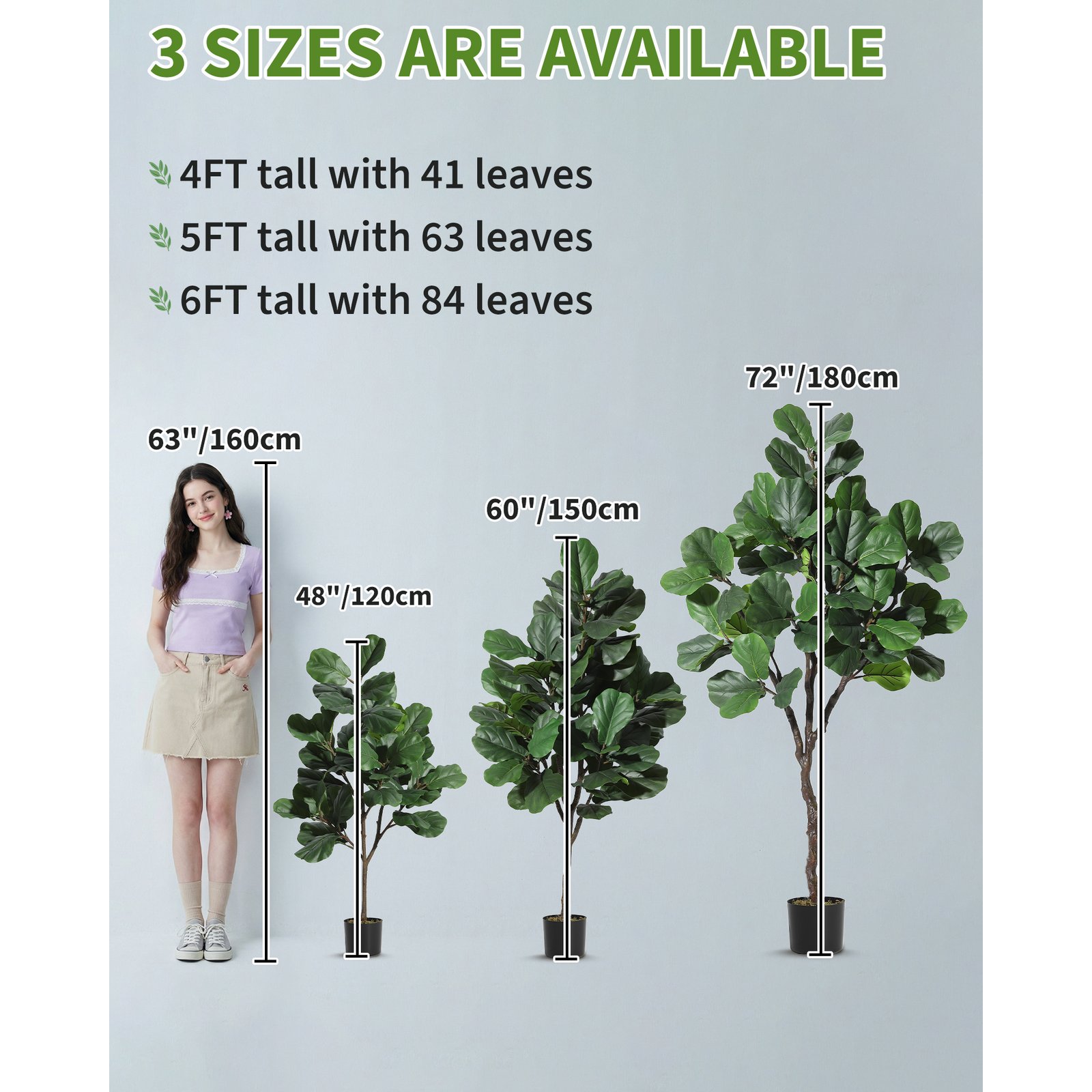 Artificial Fiddle Leaf Fig Tre – Ficus Lyrata Tree Bewertung und Preis
