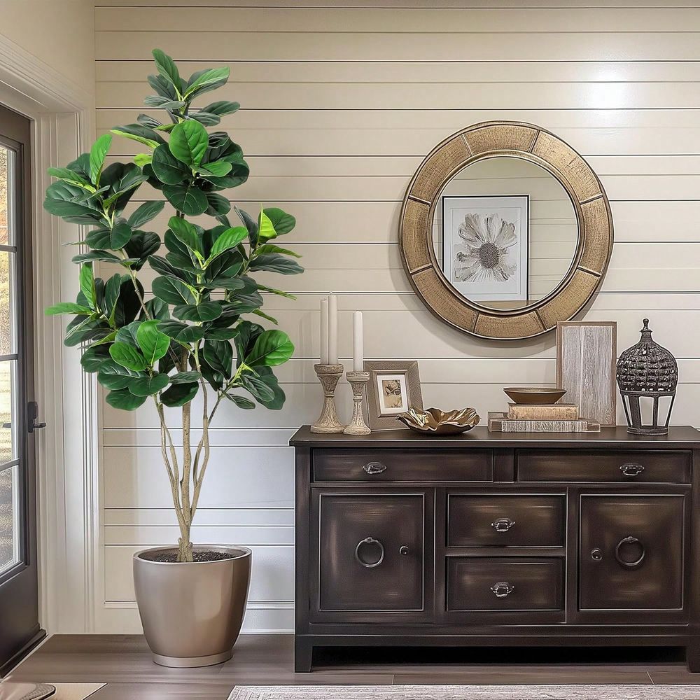 6FT Tall Artificial Fiddle Lea – Ficus Lyrata Tree Bewertung und Preis