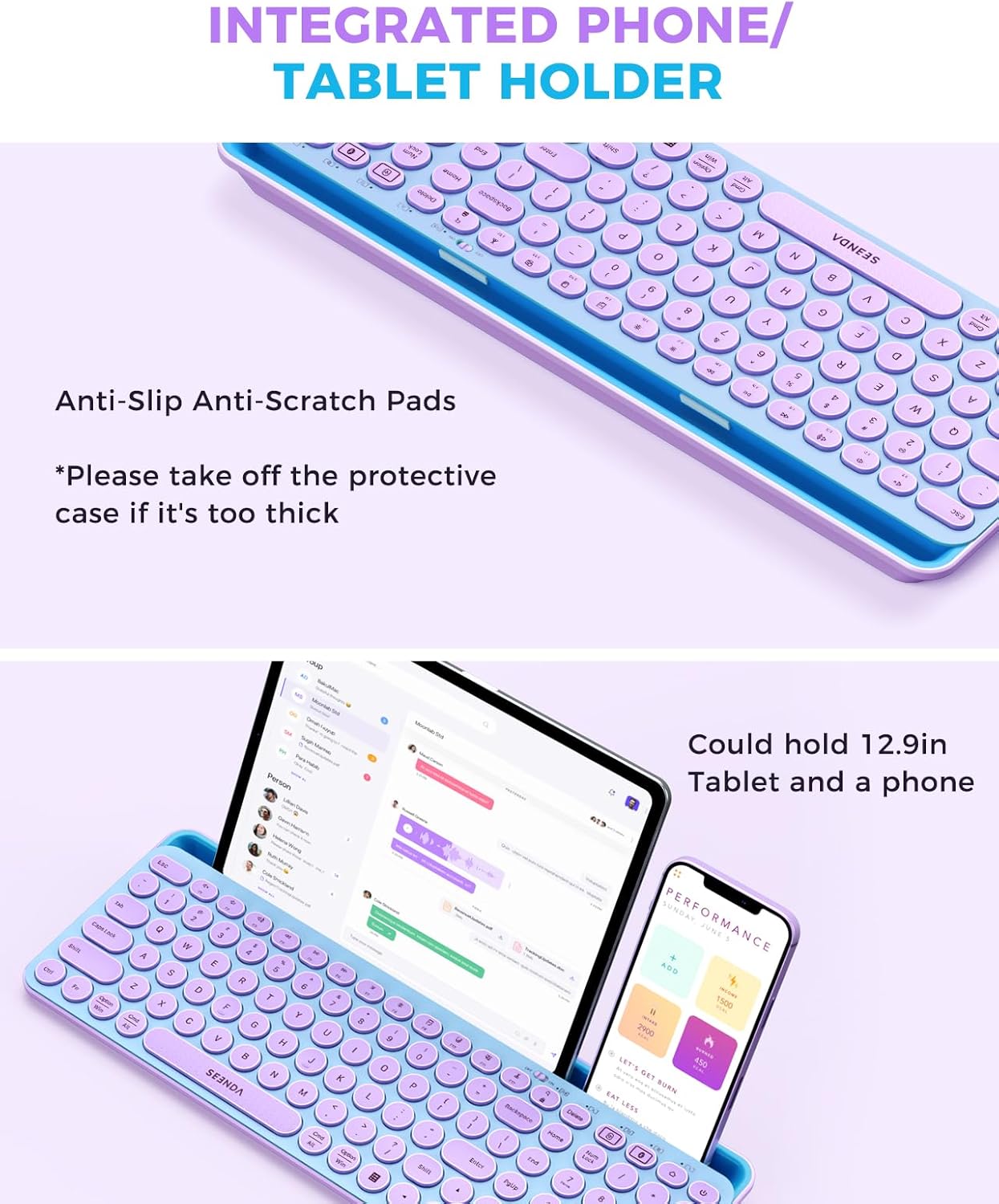 Wireless Keyboard and Mouse Co – Tradescantia Purple Bewertung und Preis
