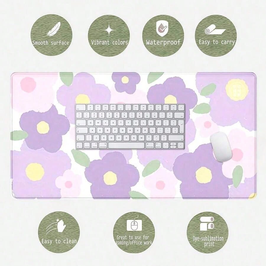 Purple Flower Mouse Pad - Larg – Tradescantia Purple Bewertung und Preis
