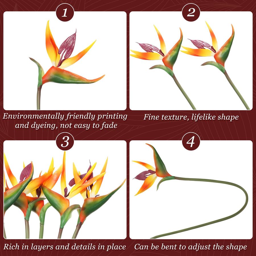 12 Pcs Bird of Paradise Artifi – Bird Paradise Strelitzia Bewertung und Preis