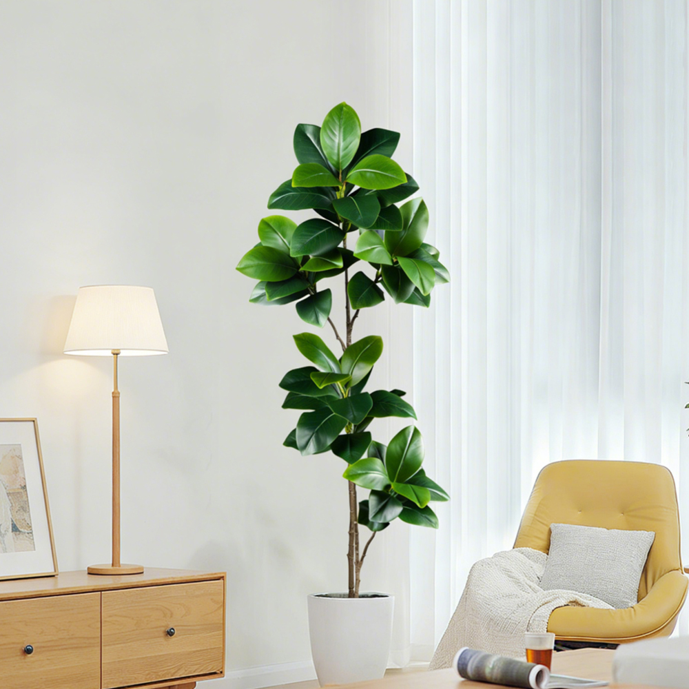 74-140cm Artificial Rubber Tre – Ficus Lyrata Tree Bewertung und Preis