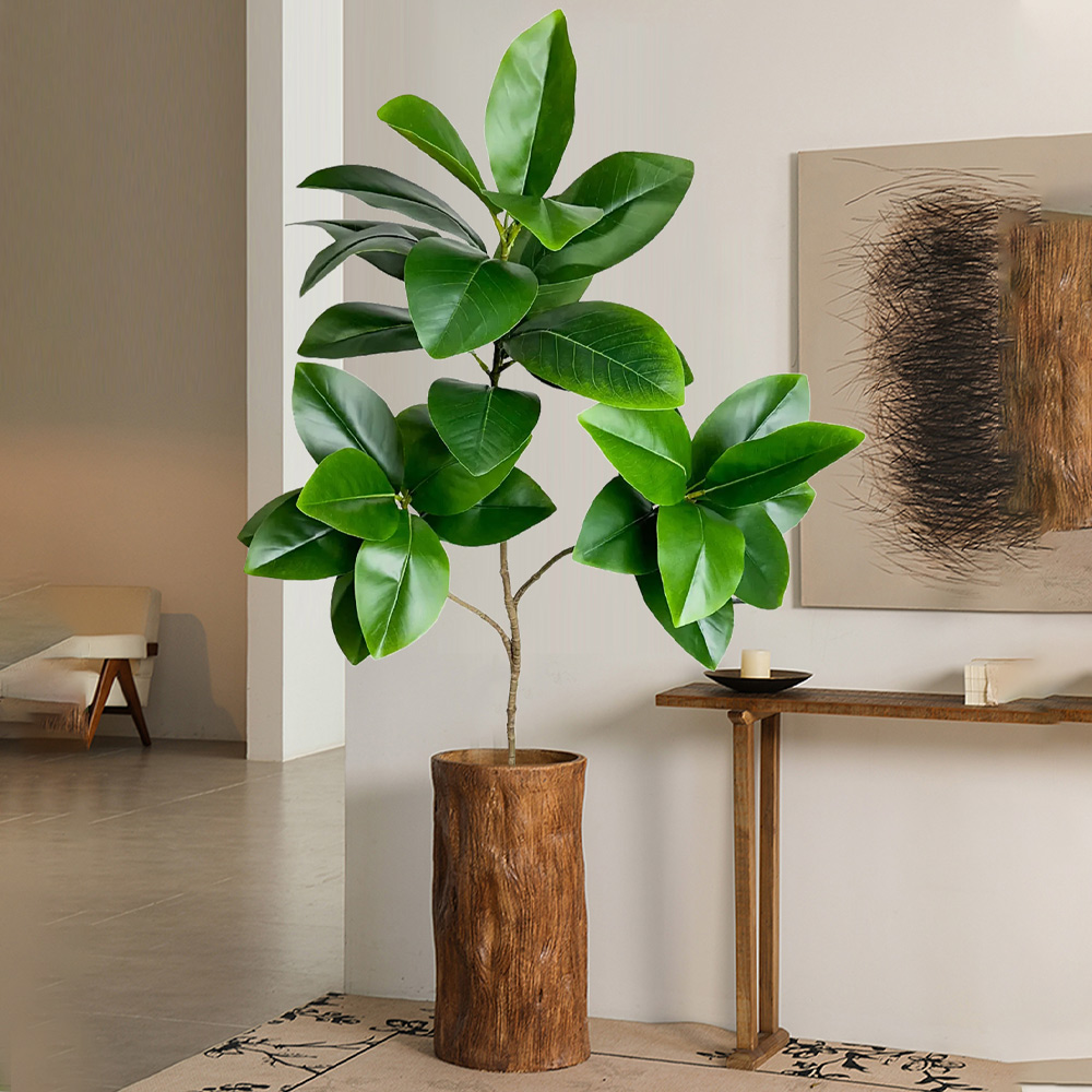 74-140cm Artificial Rubber Tre – Ficus Lyrata Tree Bewertung und Preis