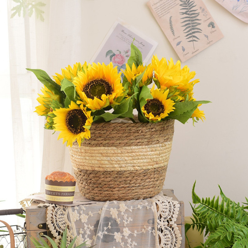 Straw Weaving Flower Plant Pot – Aloe Vera Pot Bewertung und Preis