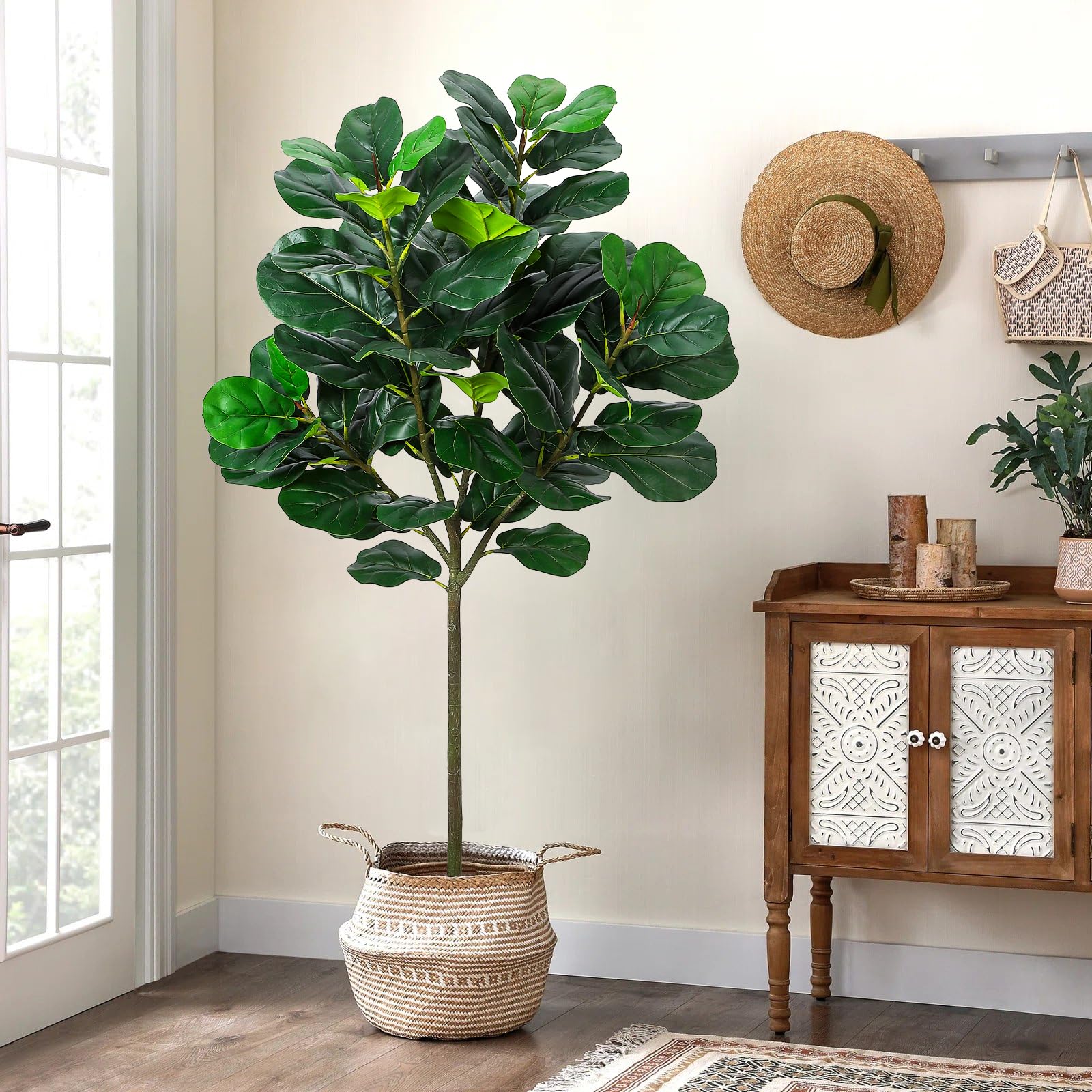 GlowSol 5.2 Ft Artificial Fidd – Ficus Lyrata Tree Bewertung und Preis