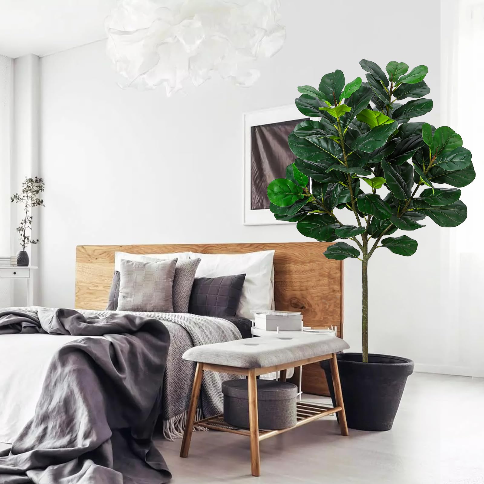 GlowSol 5.2 Ft Artificial Fidd – Ficus Lyrata Tree Bewertung und Preis