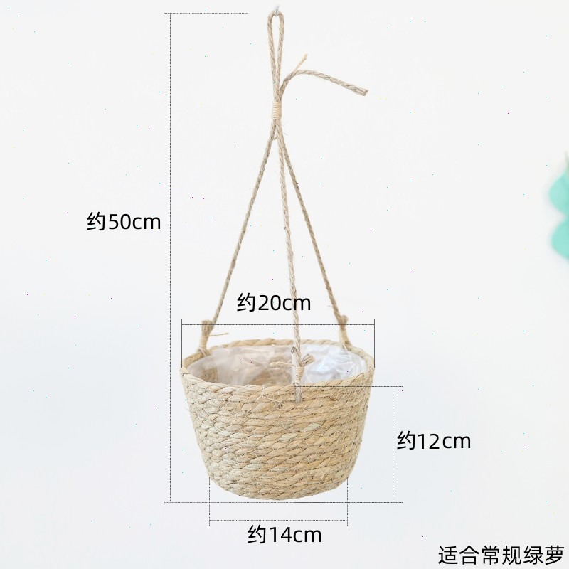 Straw Hanging Basket Flower Po – Spider Plant Hanging Bewertung und Preis