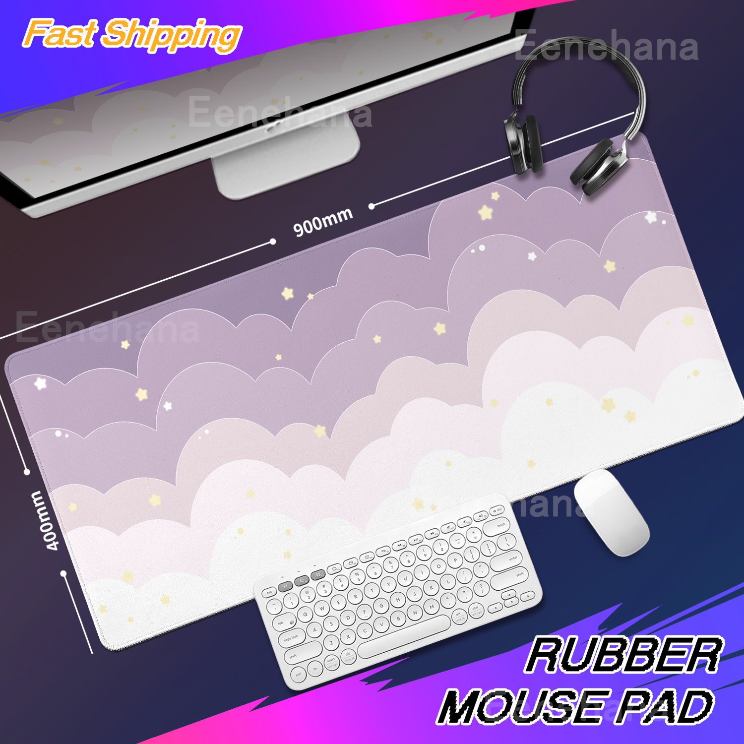 Light Blue Pink Clouds Desk Ma – Tradescantia Purple Bewertung und Preis